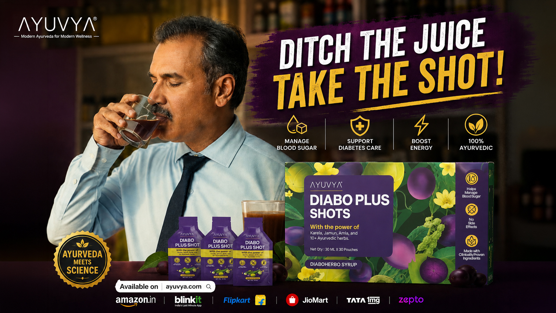 Ayuvya Introduces Diabo Plus Shots Campaign Celebrating Easy & Smart Wellness Routines