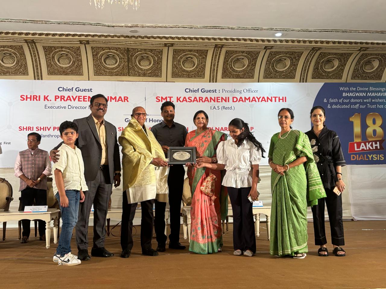 BMJRFT replaced 129 Dialysis Machines worth ₹12 Crore with donor support and felicitated them for their generosities