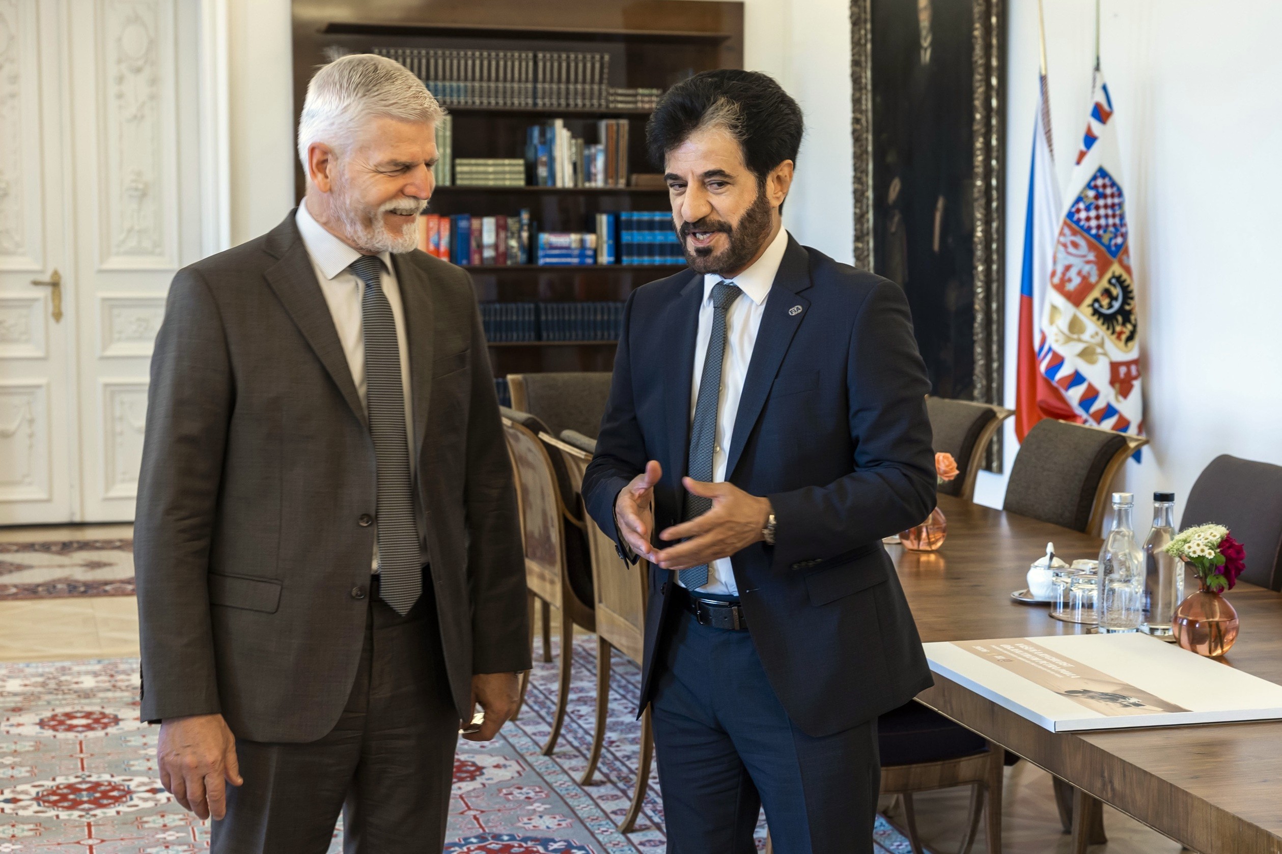 FIA President H.E. Mohammed Ben Sulayem meets with President of the Czech Republic, Prime Minister, and government leaders in Prague