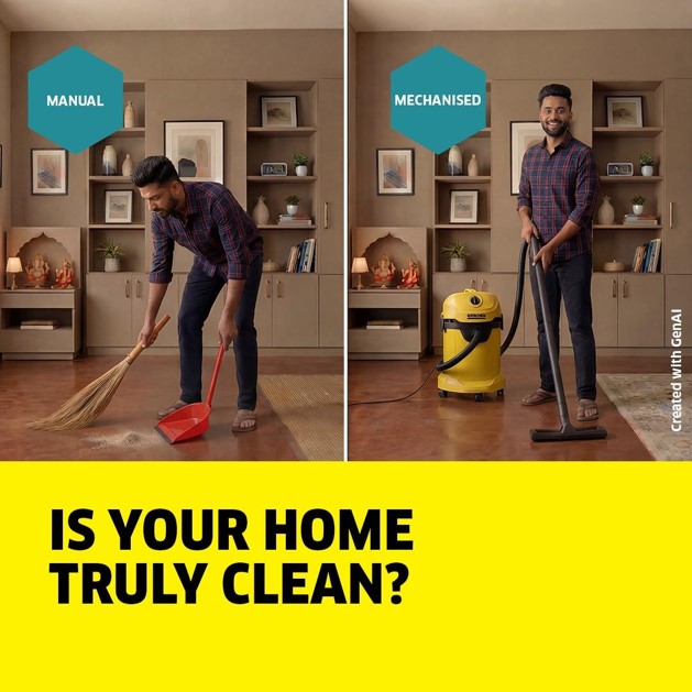 K&auml;rcher India Champions &lsquo;Mechanised cleaning&rsquo; with&nbsp;Manual vs Mechanised&rsquo; Campaign
