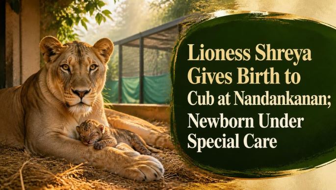 Lioness Shreya Gives Birth to Cub at Nandankanan; Newborn Under Special Care