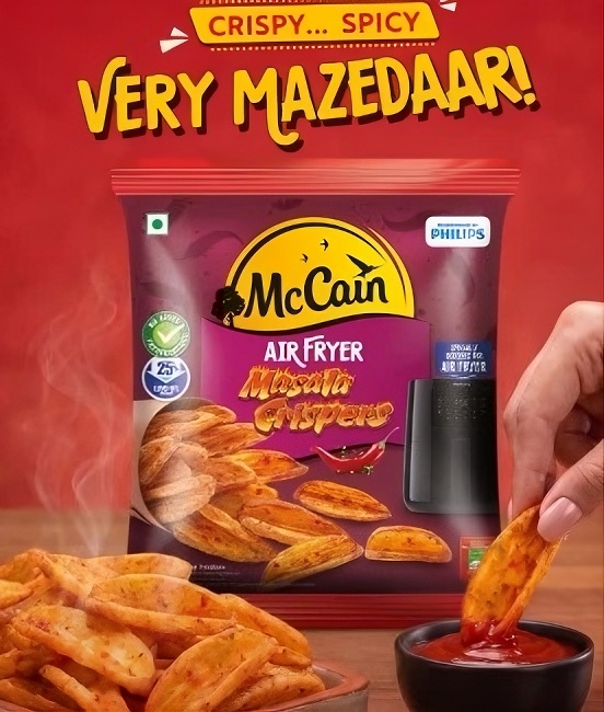 McCain Rethinks Frozen Snacking for India's Air Fryer Generation with New Air Fryer Masala Crispers
