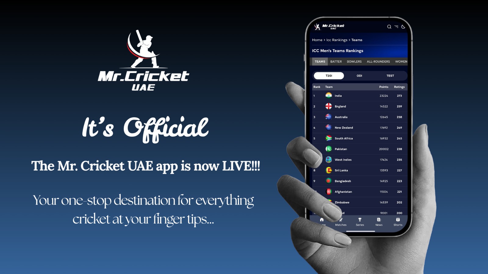 Mr. Cricket UAE Media Group Launches Mobile Application to Meet Rising Demand for On-the-Go Cricket Content