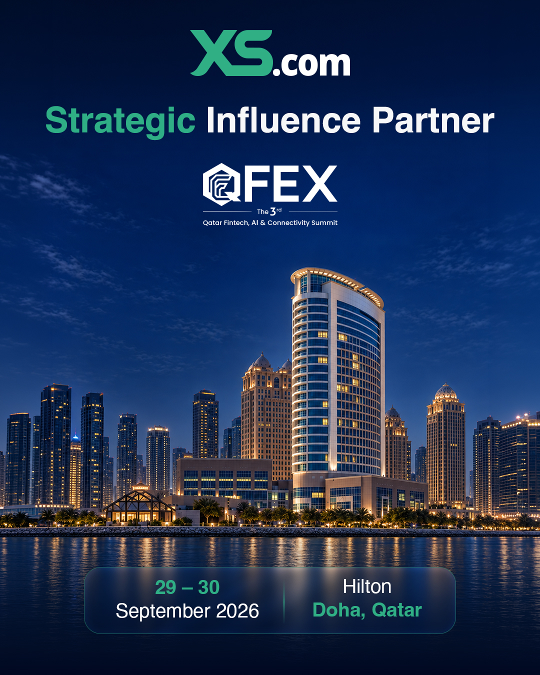XS.com Expands MENA Presence as Strategic Influence Partner of Qatar Financial Expo