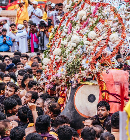 Sacred Tahia crowns of Jagannath Trinity illuminate Puri&rsquo;s Rath Yatra tradition