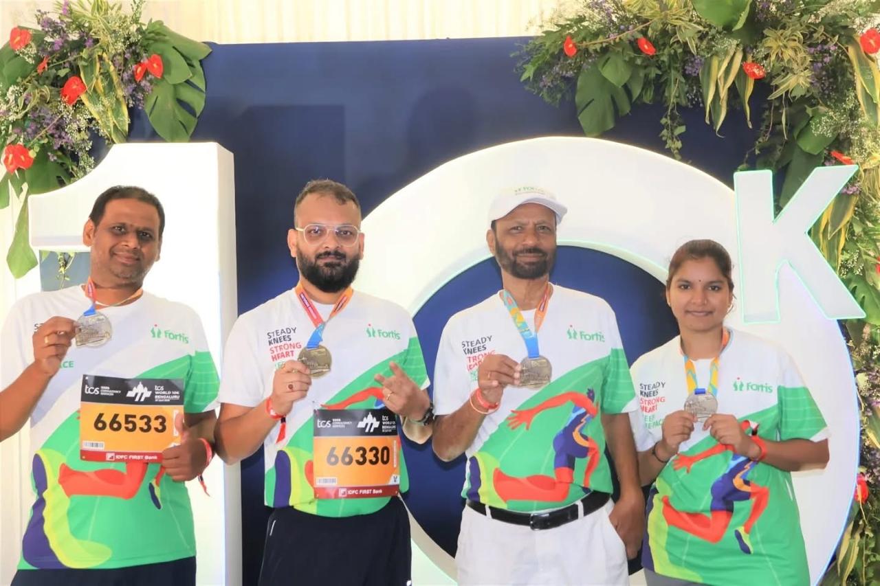 From Pain to Performance: Joint Replacement Patients from Fortis Bannerghatta Road Complete TCS World 10K Run