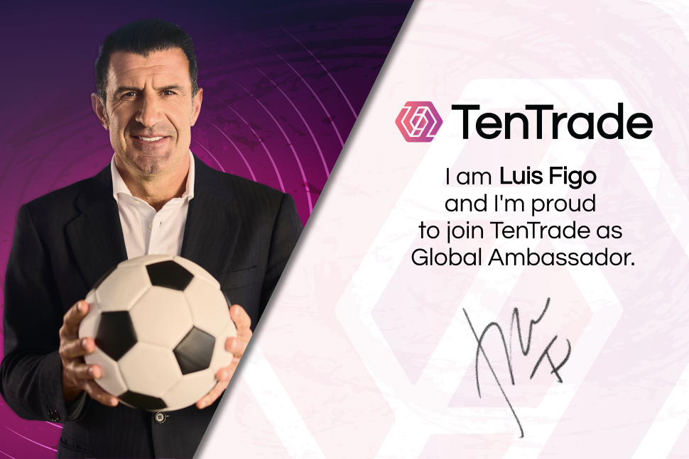 Luis Figo signs up as TenTrade&rsquo;s Global Ambassador