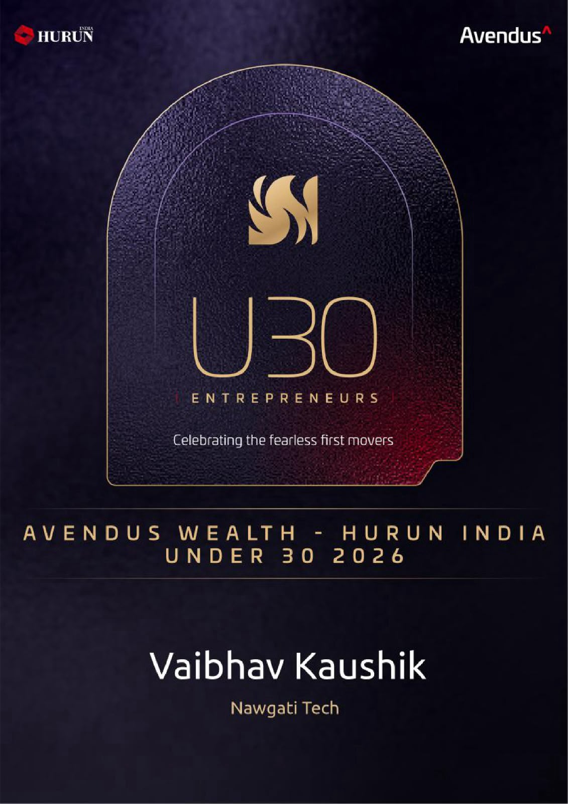 Hurun Releases India Under30 List 2026; Nawgati's CEO Earns Spot Among India's Top Young Entrepreneurs