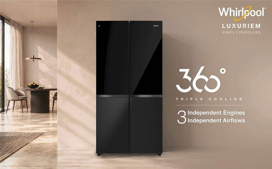 Whirlpool unveils the Luxuriem range of premium 4-door refrigerators powered by 360&deg; Triple Cooling Technology