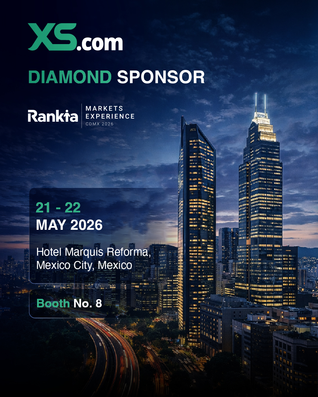 XS.com Extends LATAM Event Series with Diamond Sponsorship at Rankia Mexico