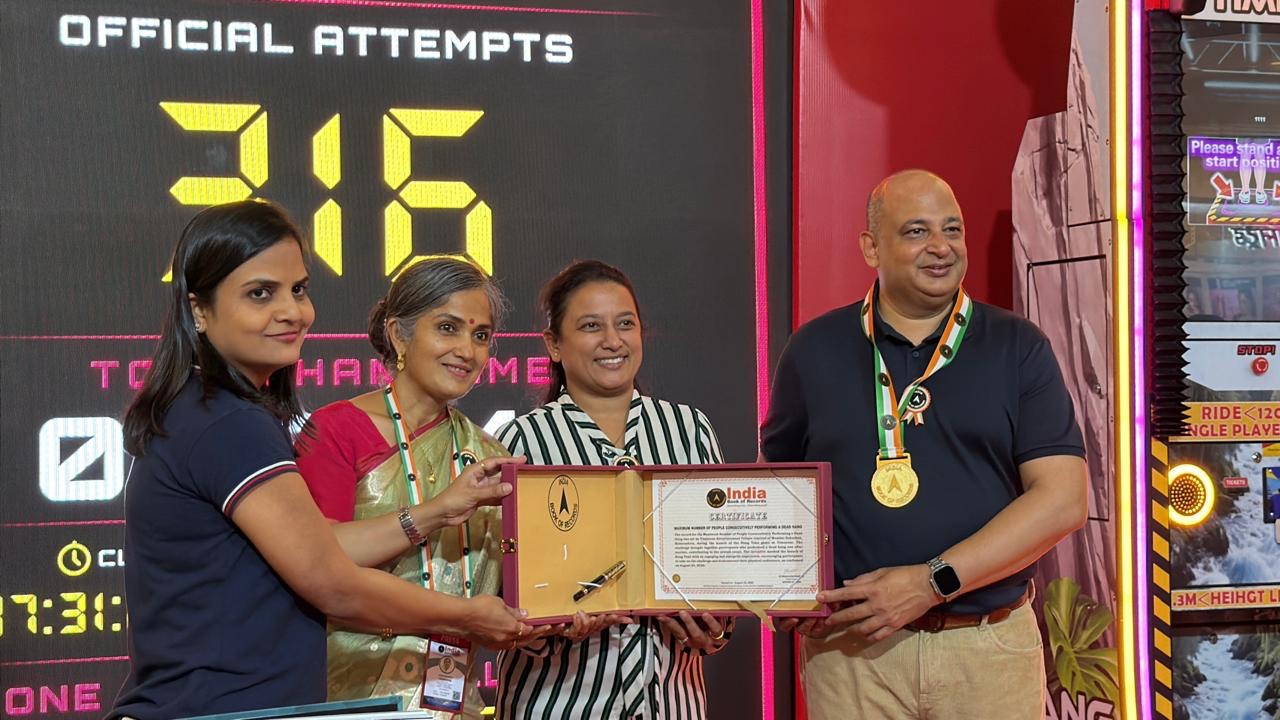 Timezone achieves India Book of Records title with Hang Time