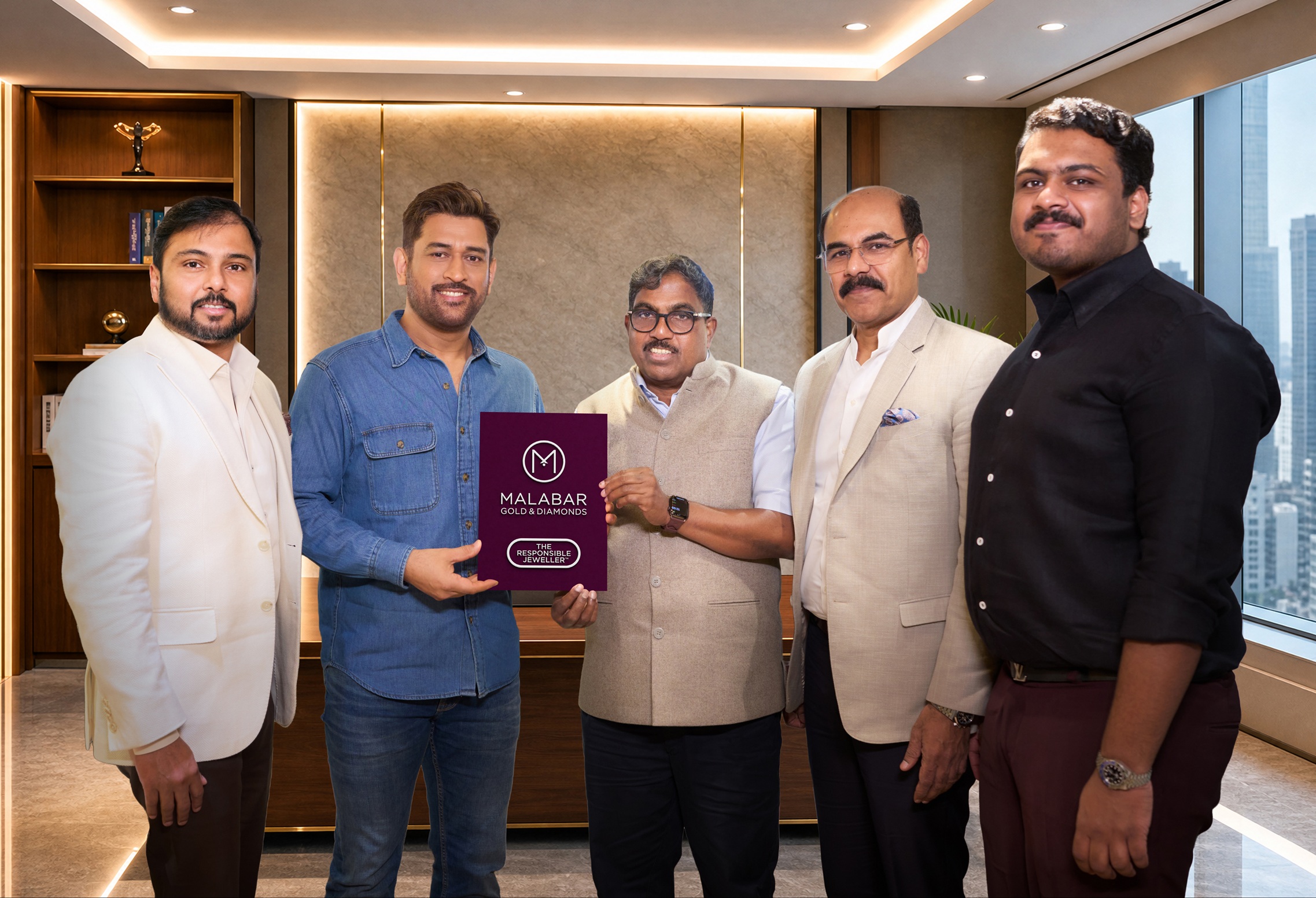 MS Dhoni Joins Malabar Gold & Diamonds as Brand Ambassador- Press Release & Photos