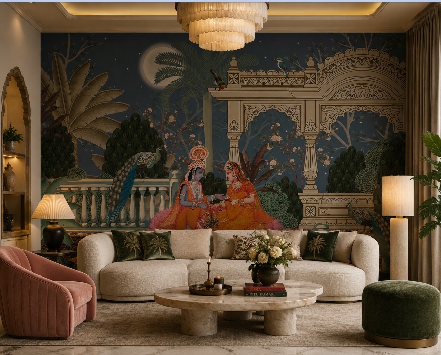 Pichwai Art for Contemporary Walls by WallKalakar's
