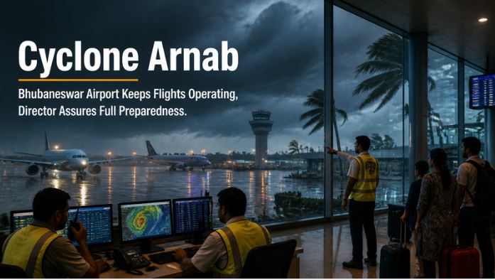 Cyclone Arnab: Bhubaneswar Airport Keeps Flights Operating, Director Assures Full Preparedness