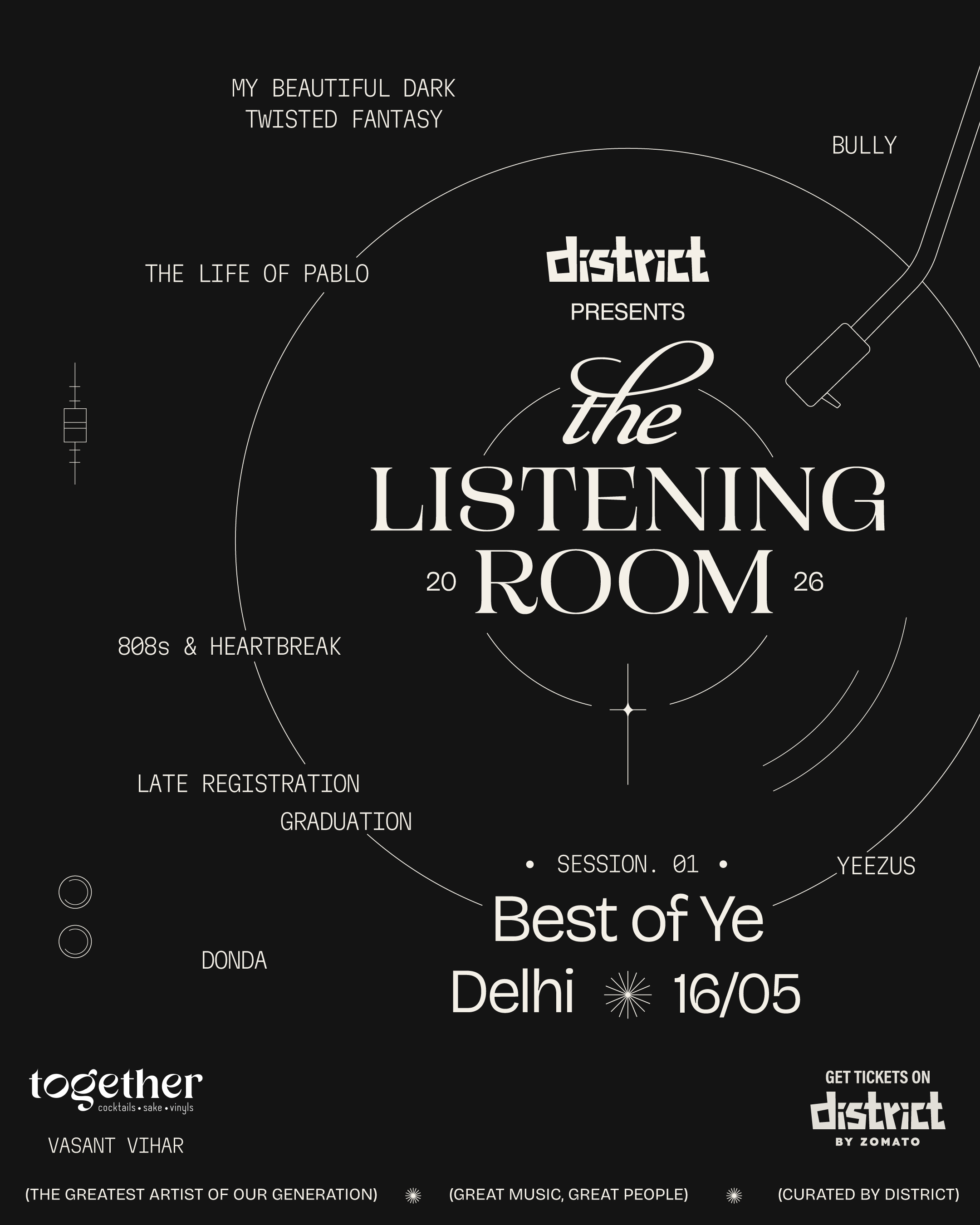Together Brings Kanye West-Inspired &lsquo;Best of Ye&rsquo; Experience to Delhi in Collaboration with District
