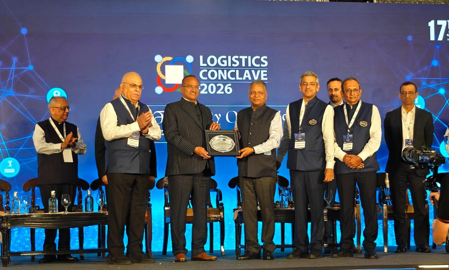 Capt. B.V.J.K. Sharma, CEO of NMIA, Felicitated at BCBA Logistics Conclave 2026