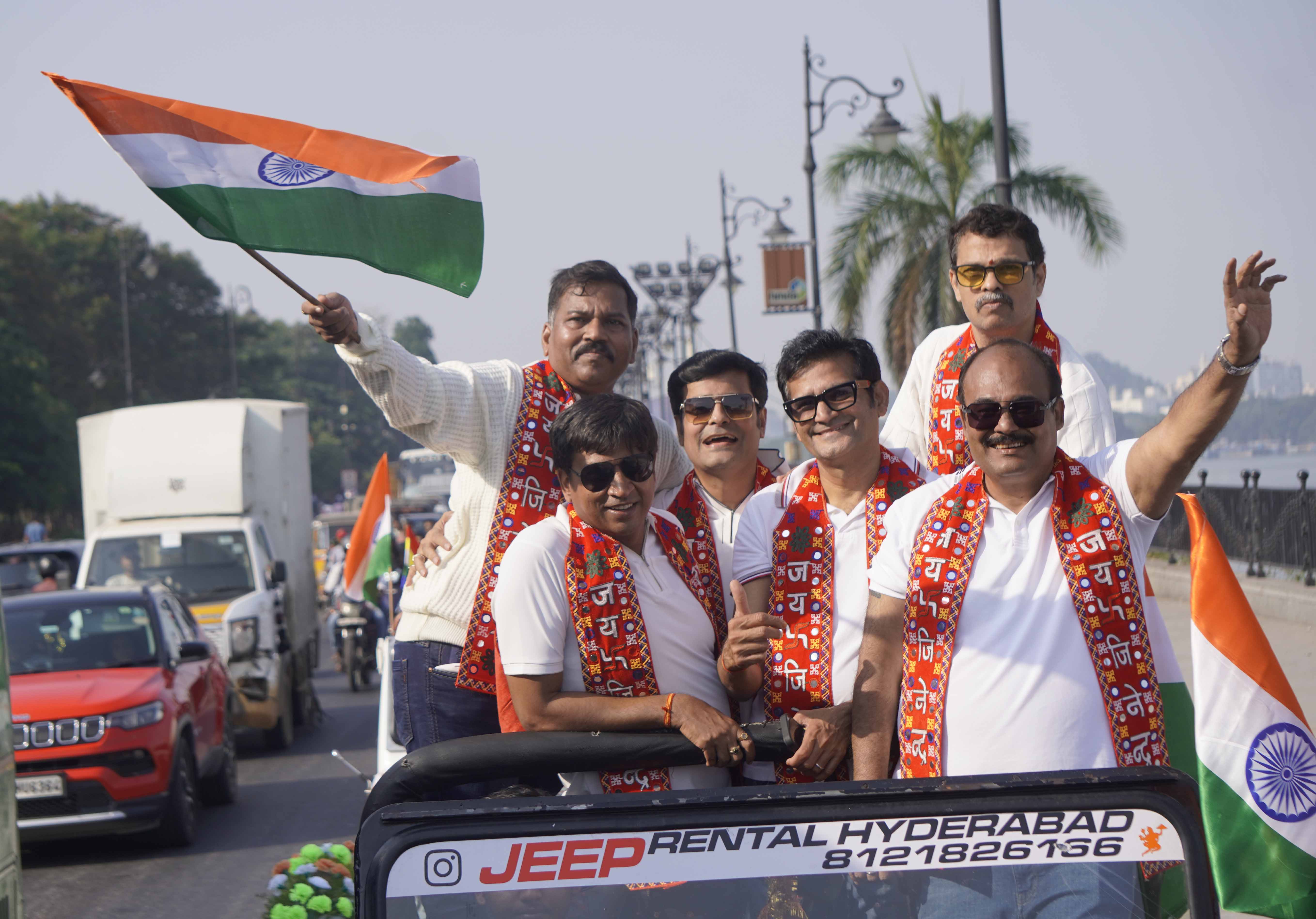 187 Cars Join Unique Tiranga Ahimsa Rally, Promoting National Unity and Peace