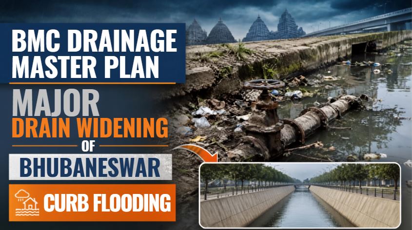 BMC drainage master plan proposes major widening of Bhubaneswar drains to curb flooding
