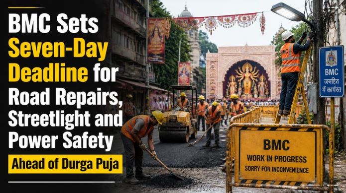 BMC Sets Seven-Day Deadline for Road Repairs, Streetlight and Power Safety Ahead of Durga Puja