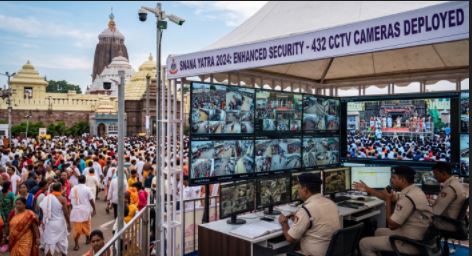 432 CCTV Cameras Deployed for Enhanced Security During Snana Yatra in Puri