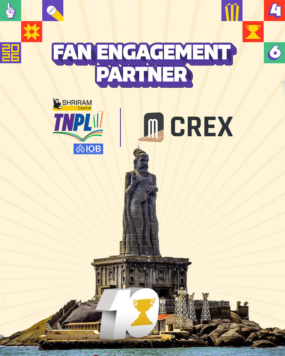 CREX Partners with Shriram Capital Tamil Nadu Premier League to Drive Digital Audience Growth Throughout the 2026 Season