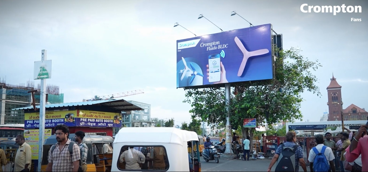 Crompton Reimagines Product Experience with Tech Powered, Interactive OOH at Chennai Central