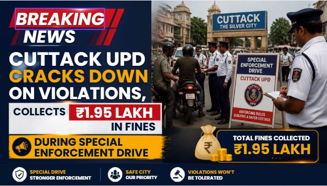Kataka UPD Cracks Down on Violations, Collects ₹1.95 Lakh in Fines During Special Enforcement Drive