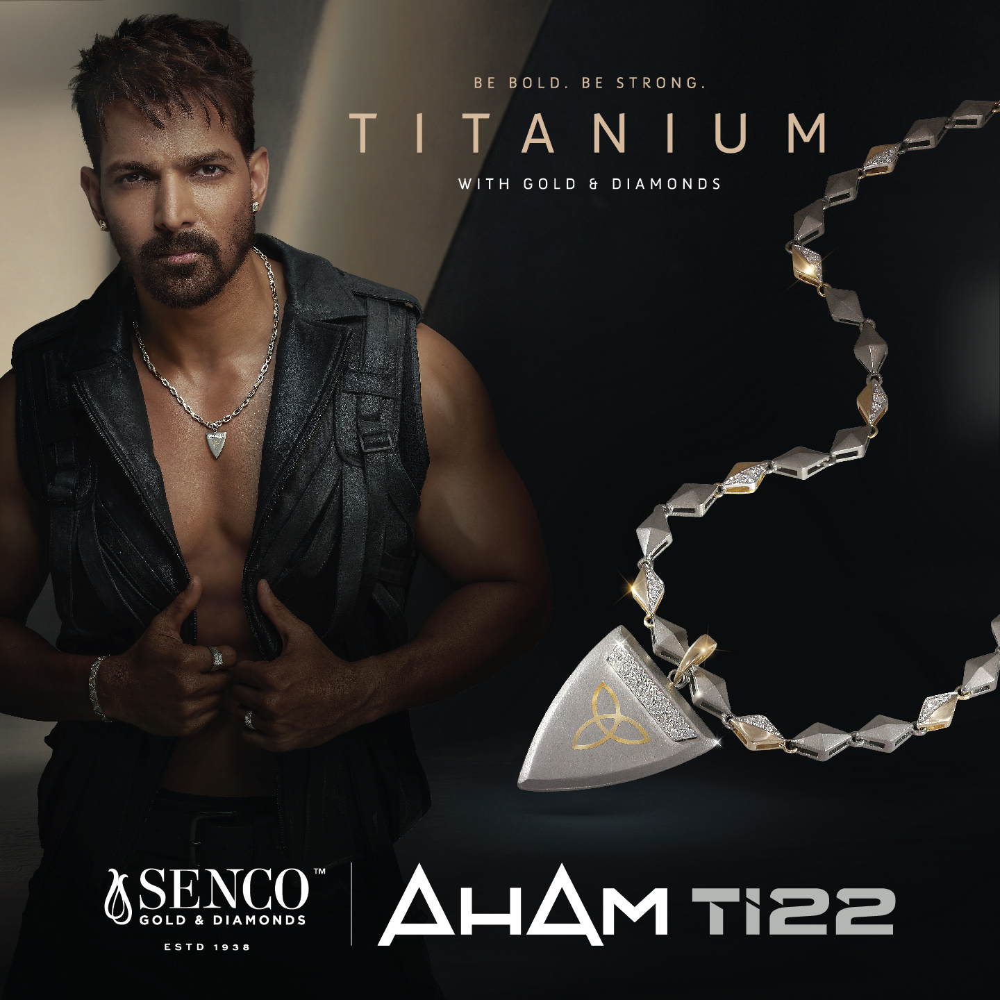 Actor Harshvardhan Rane announced as the face of Ti22 by Aham- a Titanium with Gold and Diamonds Collection by Senco Gold and Diamonds