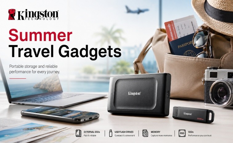 Travel Smarter This Summer with Kingston&rsquo;s Portable Storage Solutions for Life on the Go