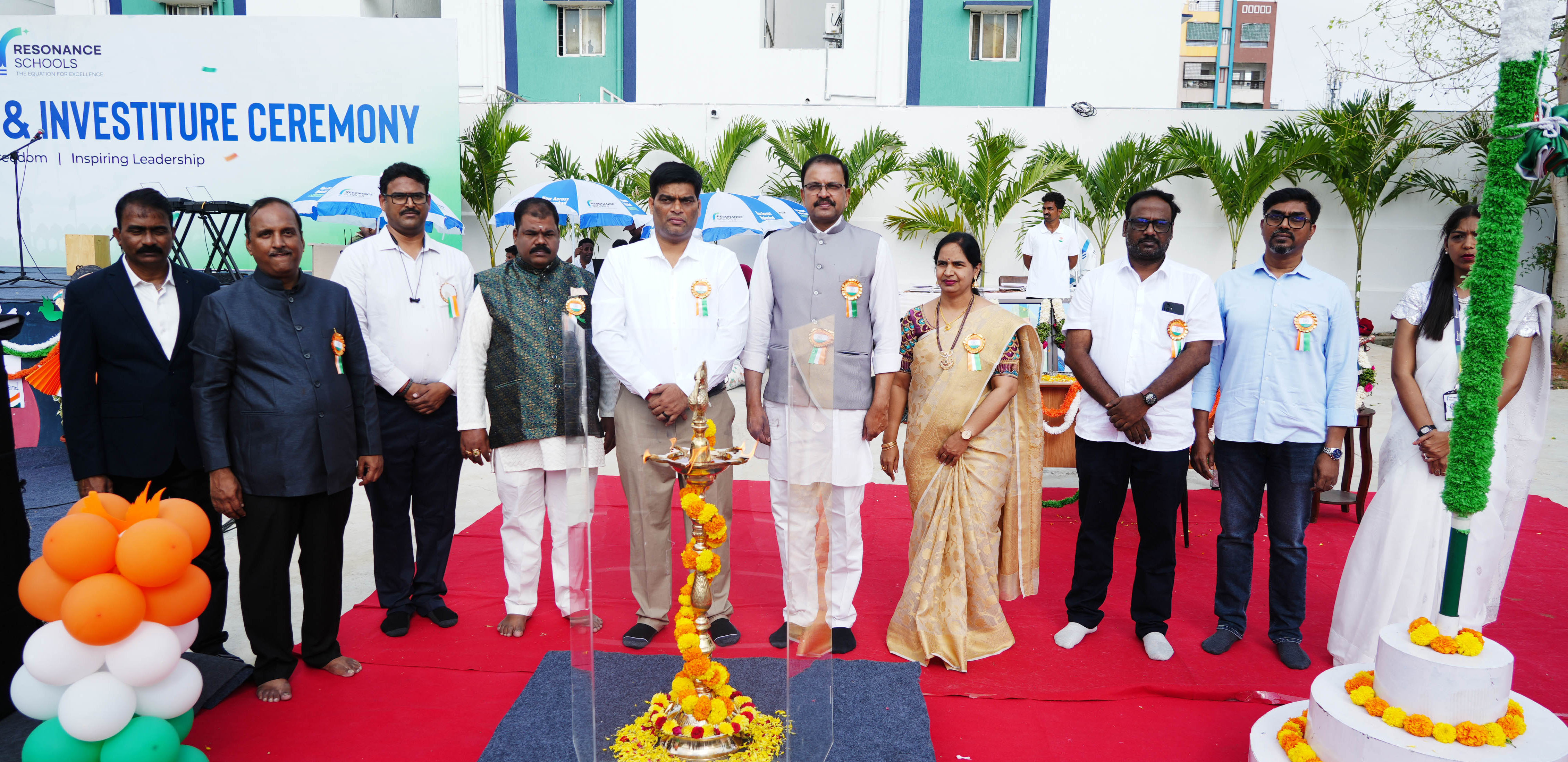 Resonance School, Vanasthalipuram Celebrates Independence Day & Investiture Ceremony, Graced by Chief Guest Shri JD Lakshminarayana.