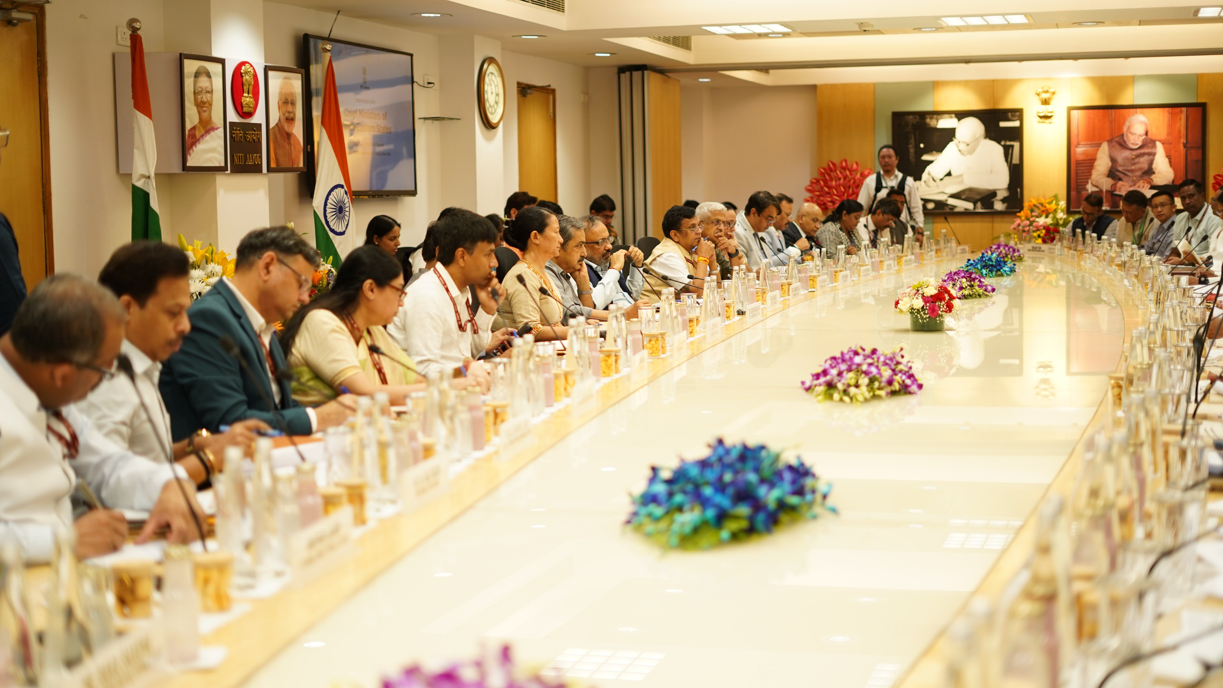 NITI Aayog Holds Interaction with Chief Ministers of North-Eastern States on Regional Development
