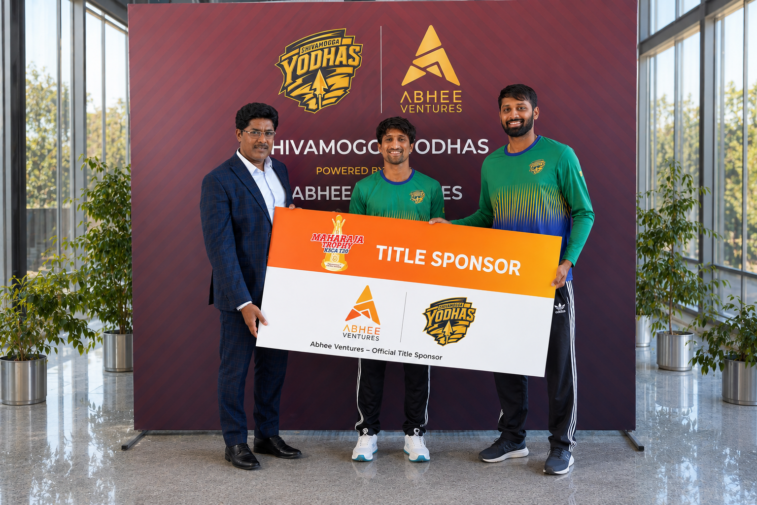 Abhee Ventures Becomes Title Sponsor of Shivamogga Yodhas for Maharaja Trophy KSCA T20 2026