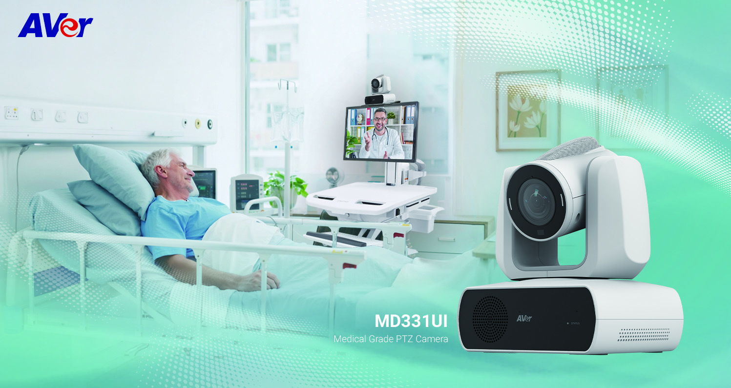AVer Announces the MD331UI Medical Grade PTZ Camera to Elevate Virtual Rounding and Remote Patient Care