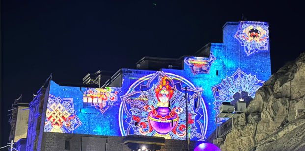 Christie laser projectors illuminate one of the world&rsquo;s highest permanent projection mapping experiences at Leh Palace
