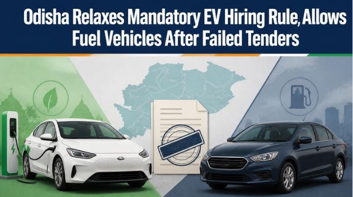 Odisha Relaxes Mandatory EV Hiring Rule, Allows Fuel Vehicles After Failed Tenders