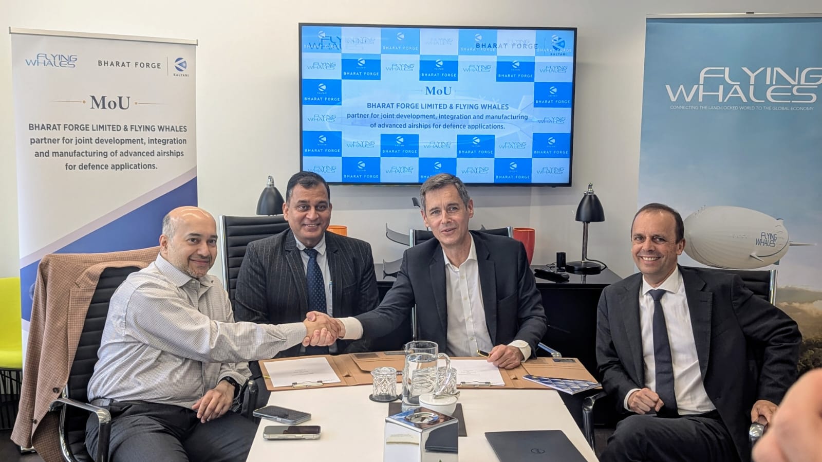 Bharat Forge And FLYING WHALES Sign Strategic MoU To Develop And Manufacture Heavy-Lift Airships For Sovereign Applications In India
