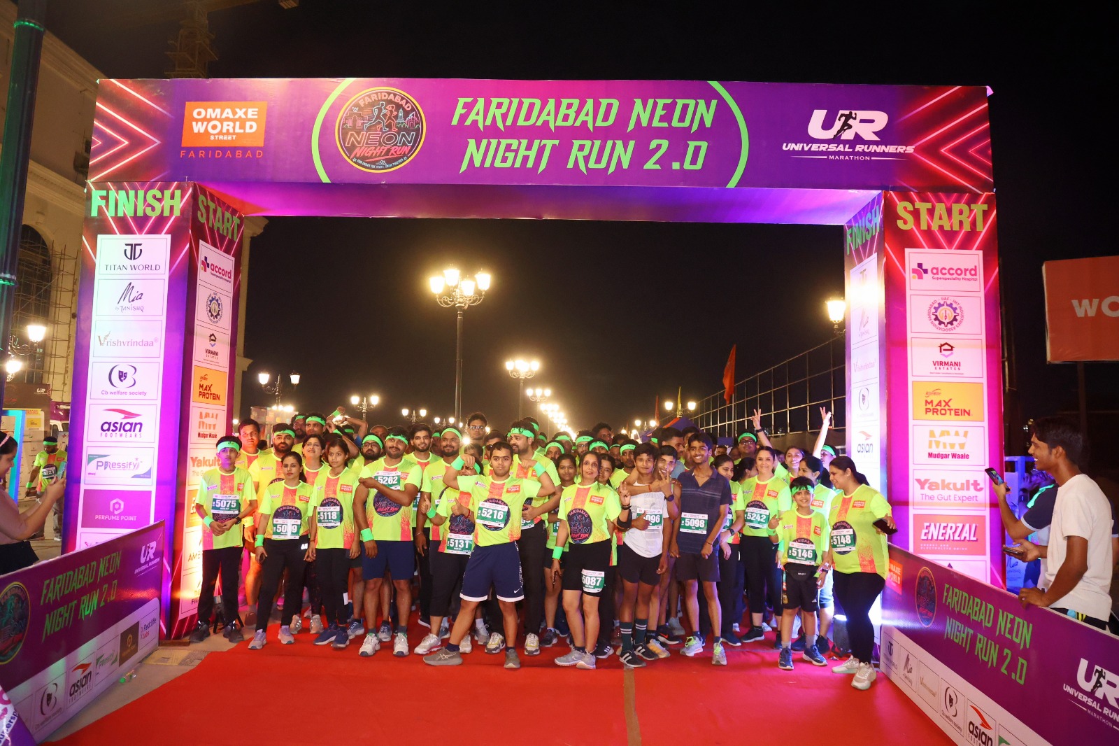 World Street by Omaxe Hosts Faridabad&rsquo;s First Neon Night Run