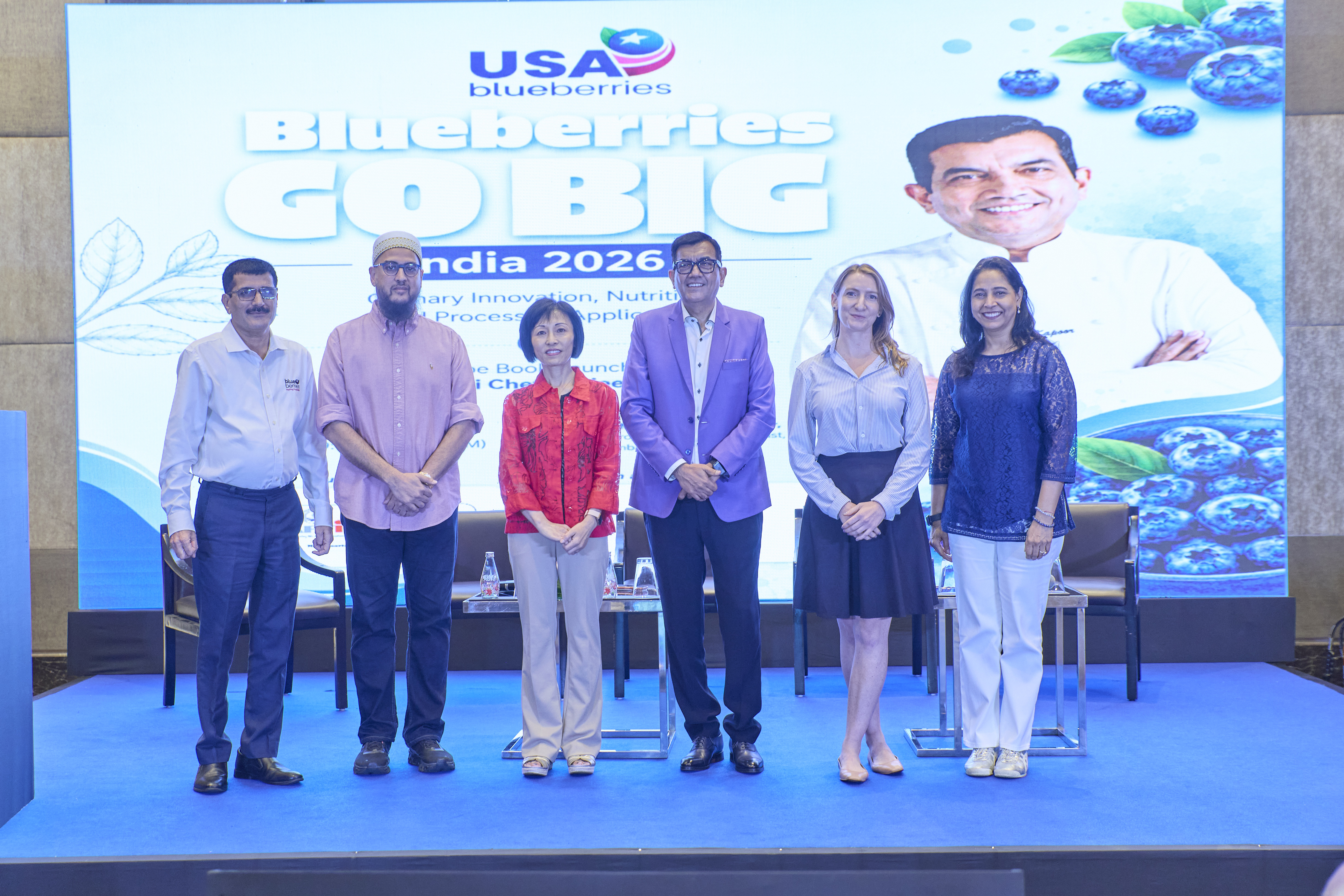 Padma Shri Chef Sanjeev Kapoor Launches Second USA Blueberries Recipe Book in Mumbai
