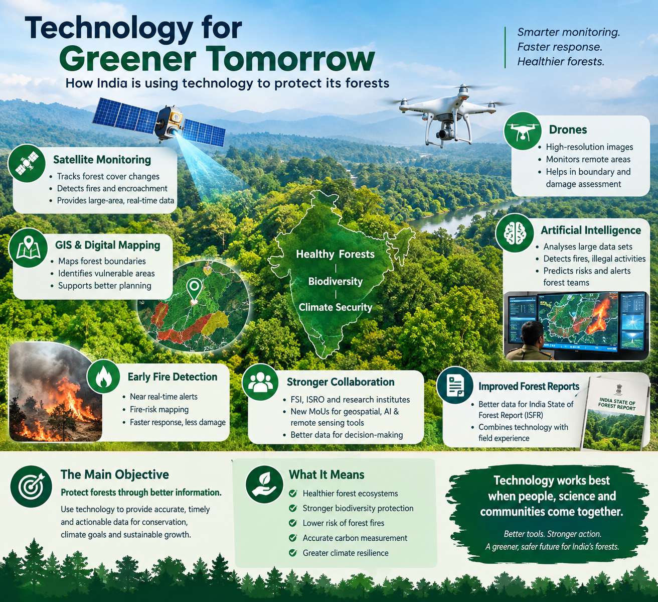 How Technology Is Changing Forest Conservation in India: From Satellite Monitoring to AI-Powered Protection