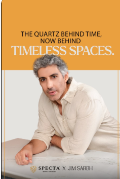 Specta Quartz Surfaces partners with Jim Sarbh to turn the spotlight on quartz