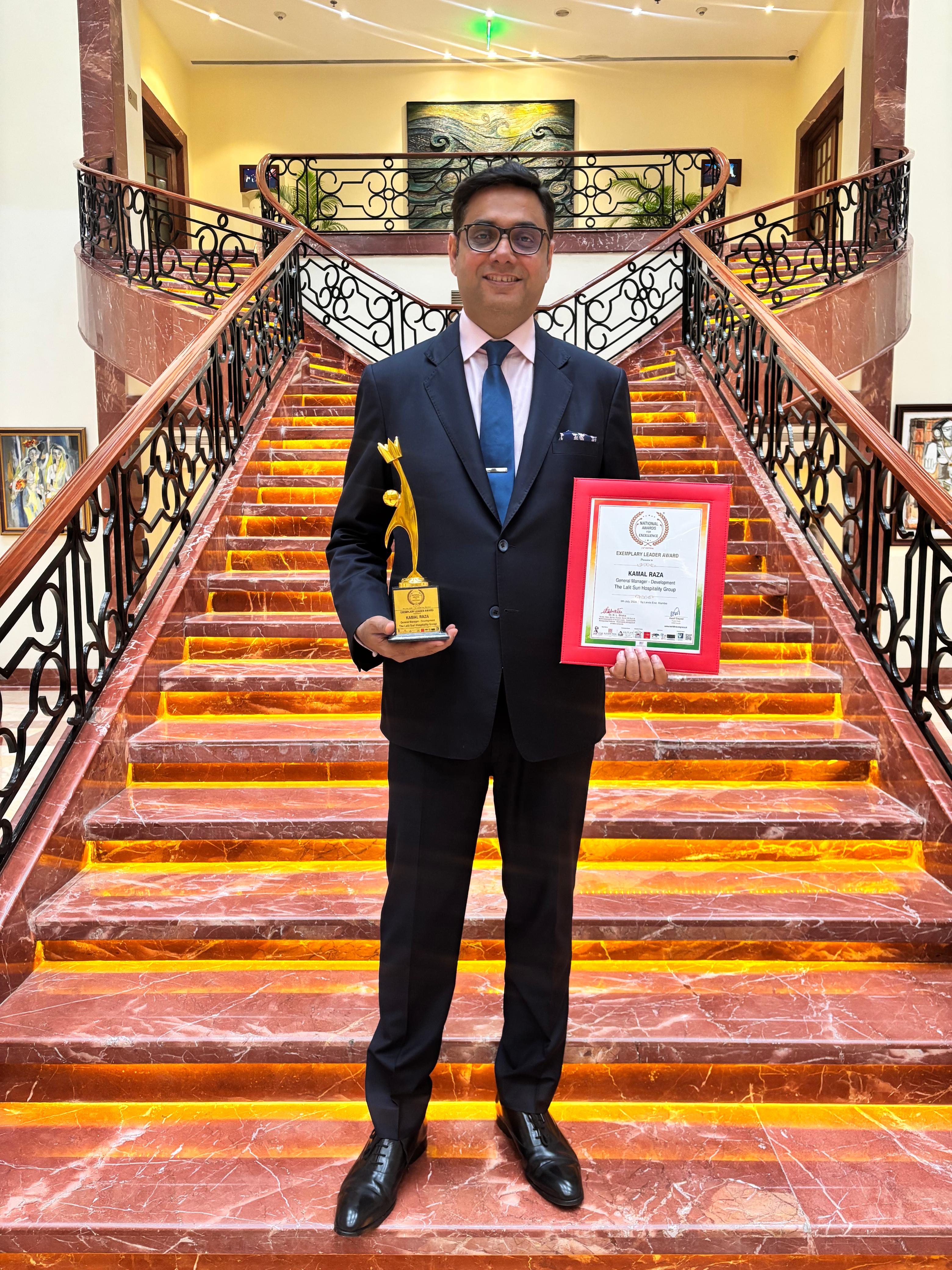 Mr. Kamal Raza Honoured with the Exemplary Leader Award at the 13th National Award for Excellence & Leadership 2026