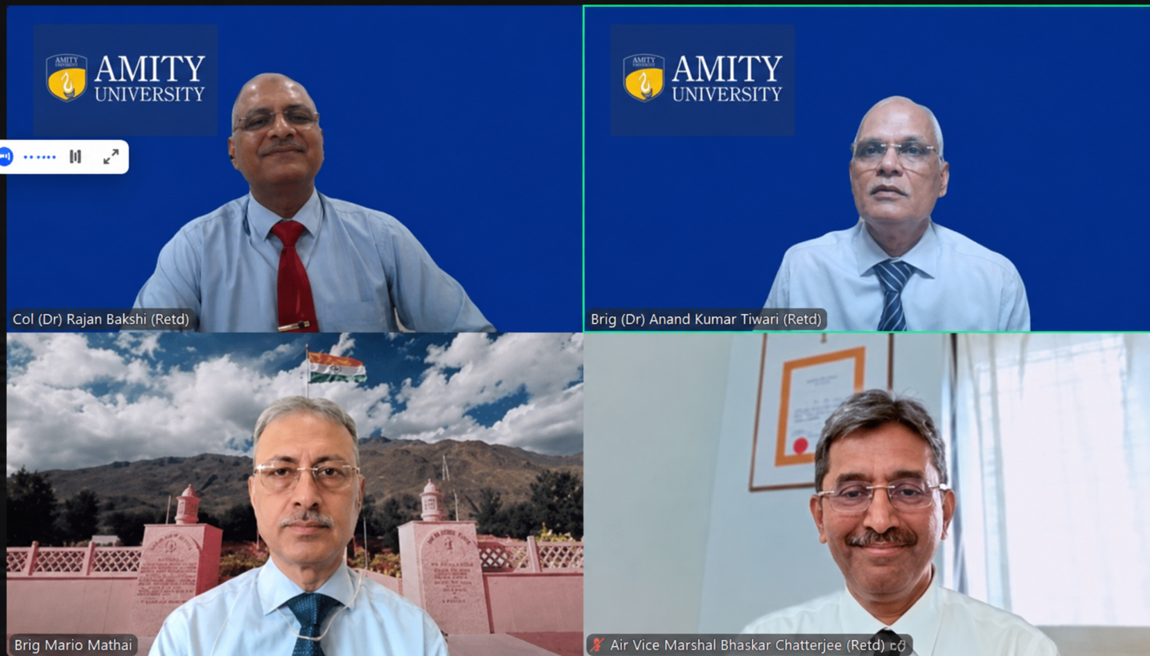 Amity University Pays Tribute to Kargil Heroes Through Webinar on the occasion of Kargil Vijay Diwas
