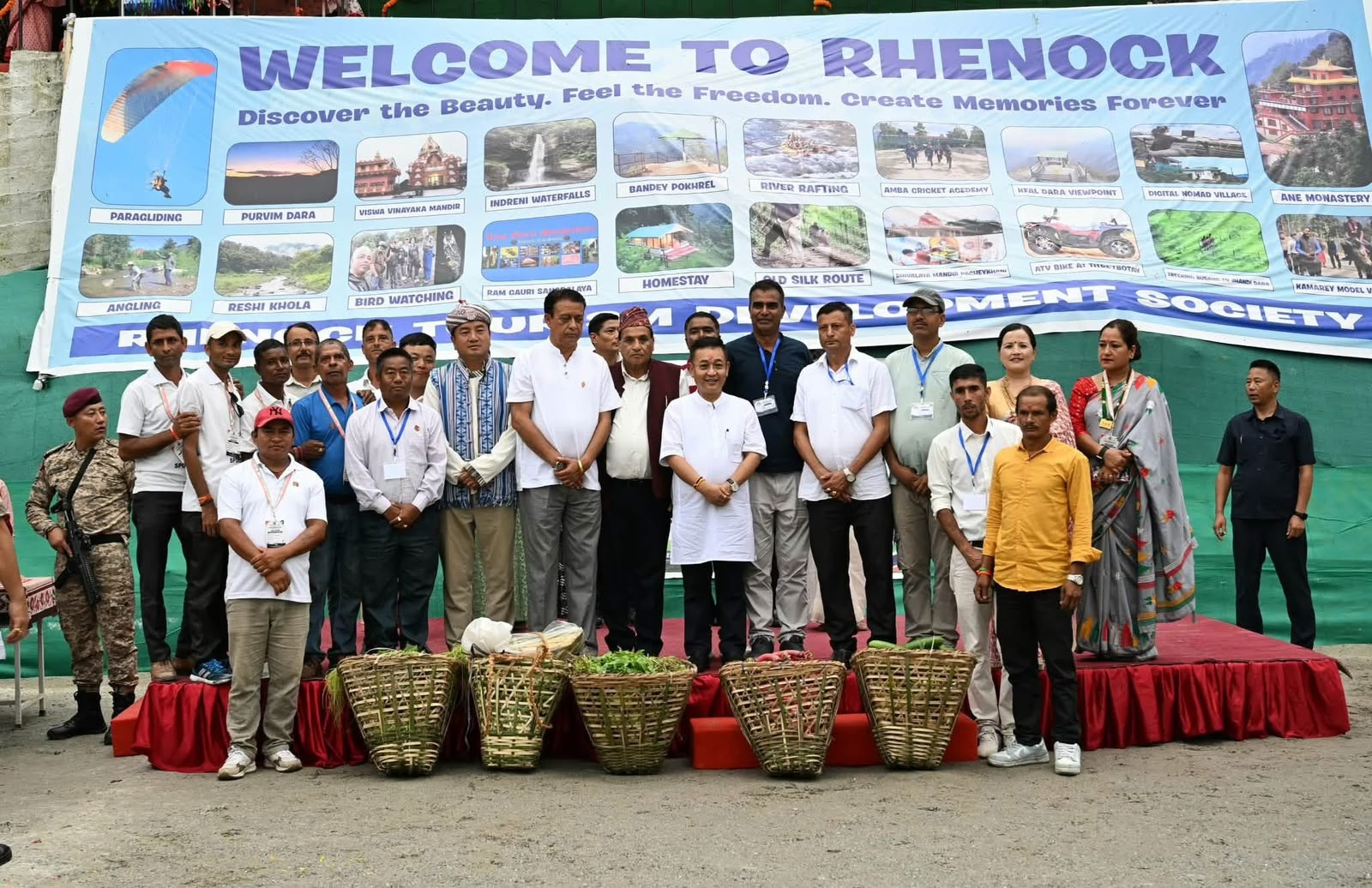 CM Prem Singh Tamang Attends Independence Day Pre-Celebration and Football Semifinals at Mamring
