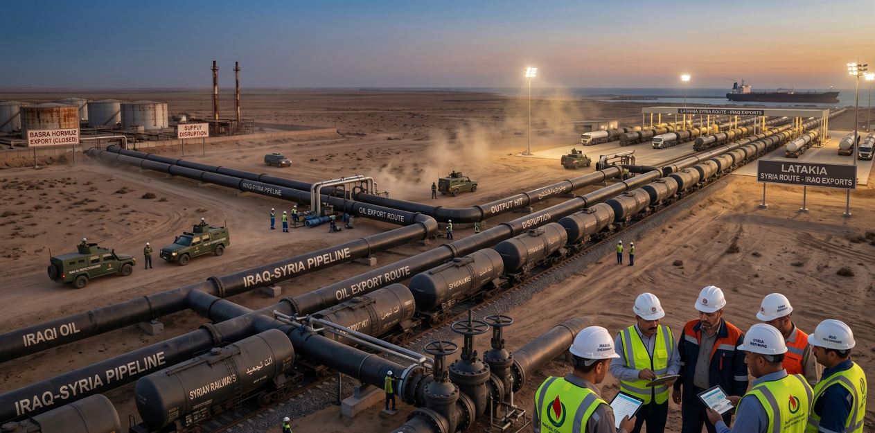 Iraq Reroutes Oil via Syria as Hormuz Disruption Triggers Major Supply Crisis