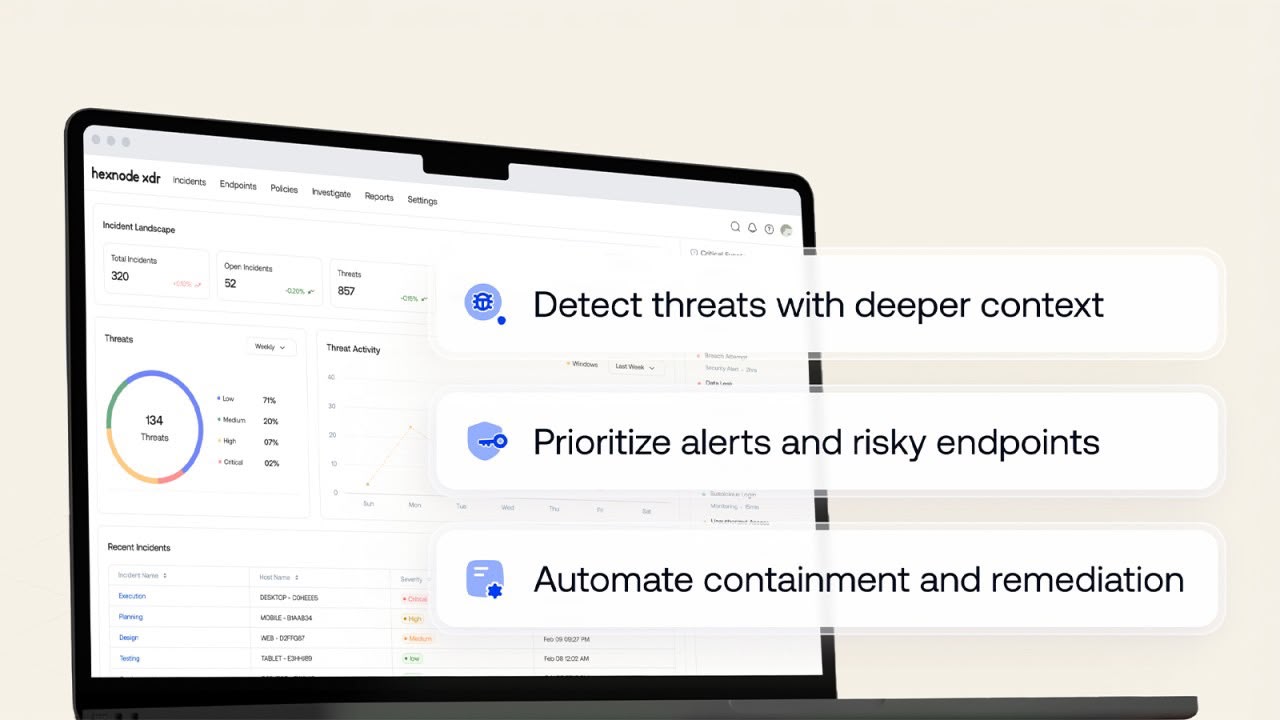 Hexnode XDR Adds Threat Intelligence, Alert Prioritization and Automated Remediation