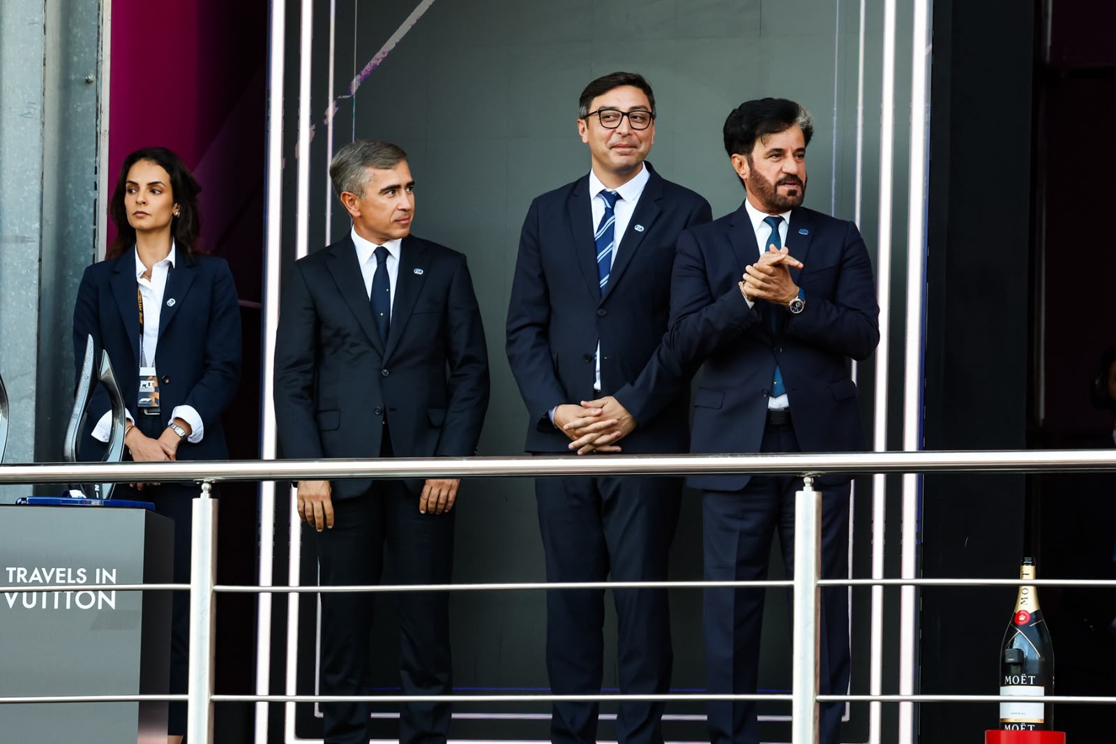 Azerbaijani President Ilham Aliyev meets FIA President Mohammed Ben Sulayem as Baku celebrates a decade of racing