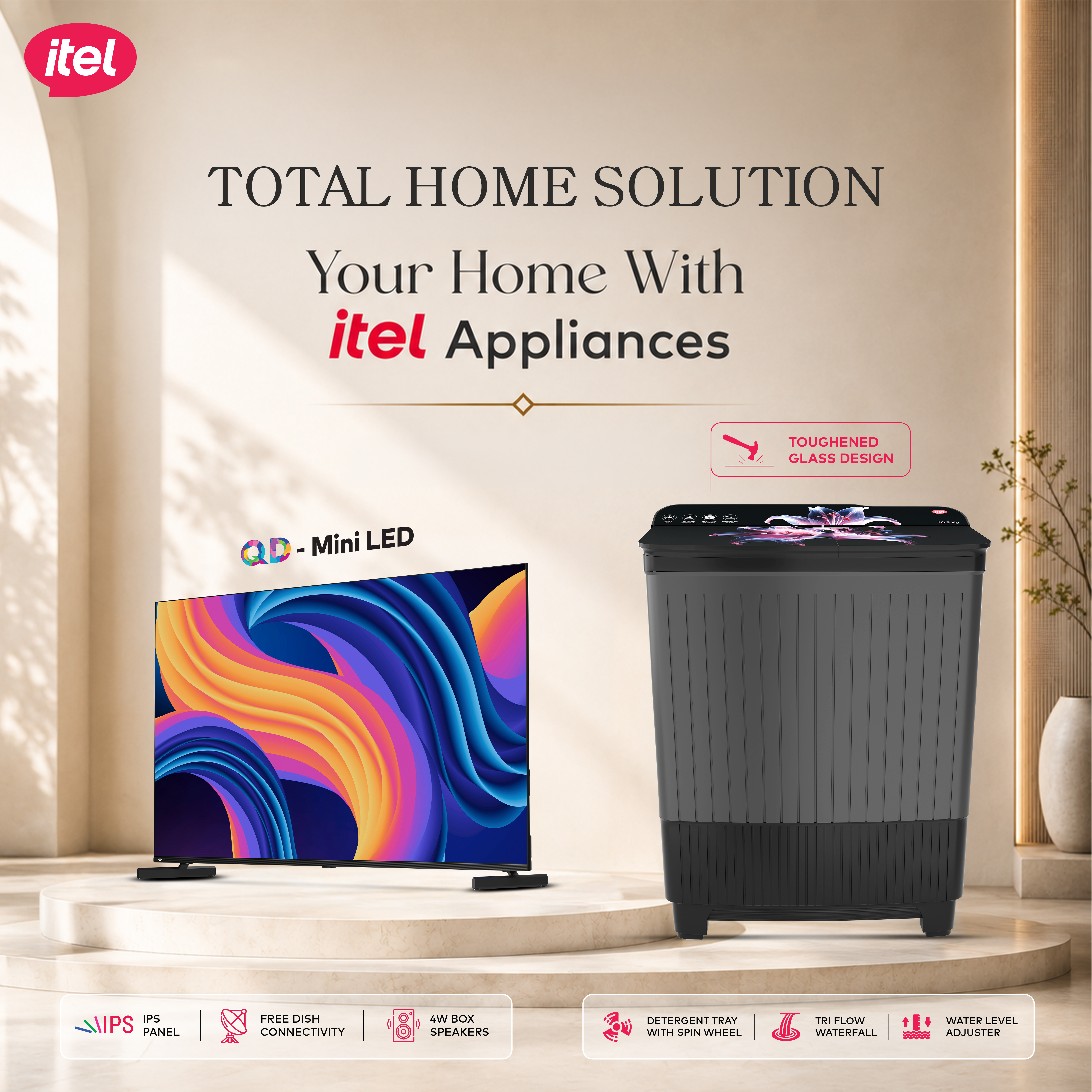itel Expands Home Appliance Portfolio with New Range of Washing Machines and TVs, Backed by 1,000+ Carlcare Service Centres