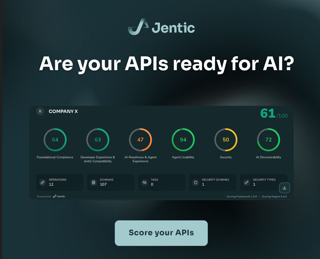 Jentic Launches Tool That Scores APIs for AI Readiness
