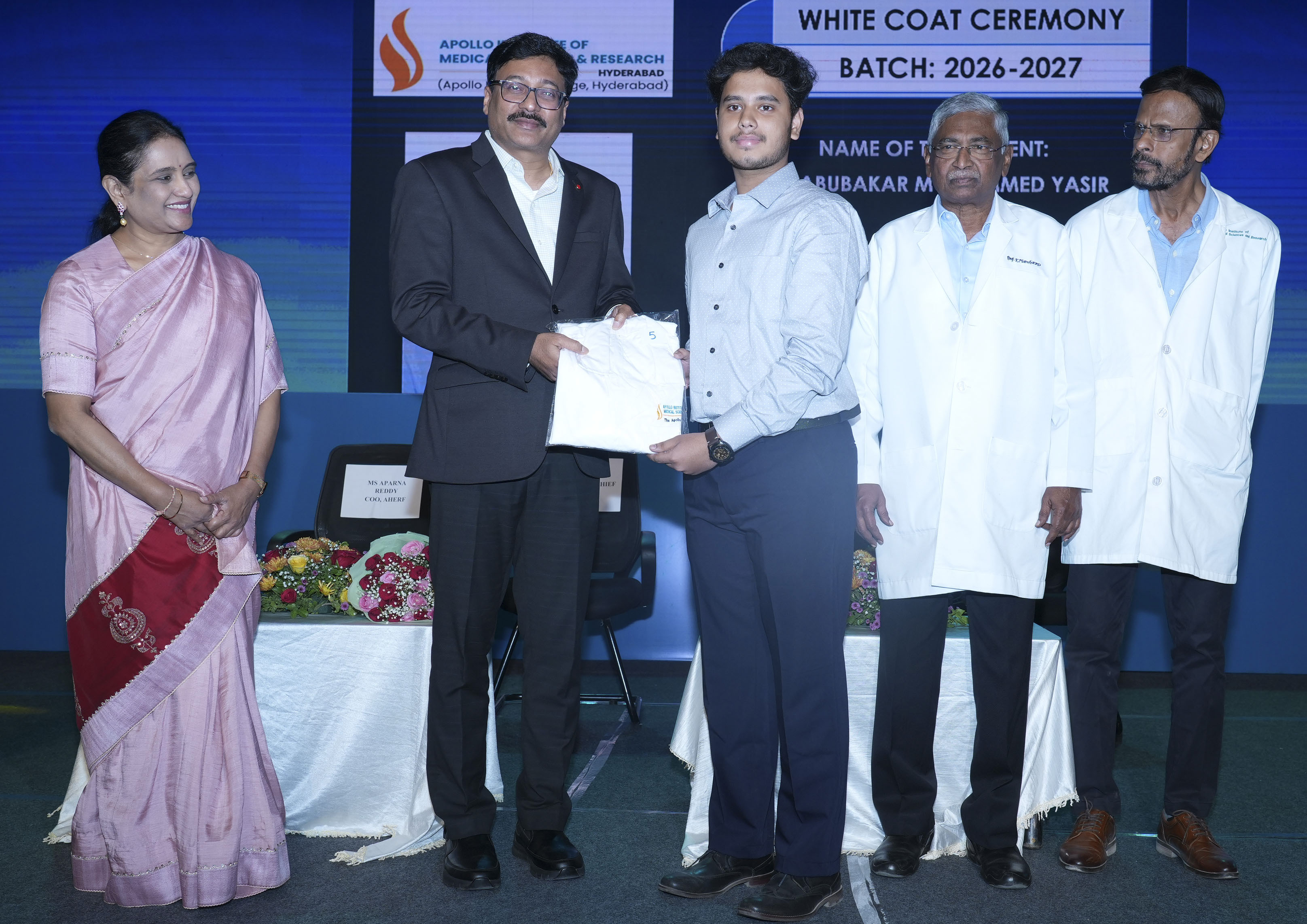 Apollo Institute of Medical Sciences and Research Holds White Coat Ceremony for 152 First-Year MBBS Students!