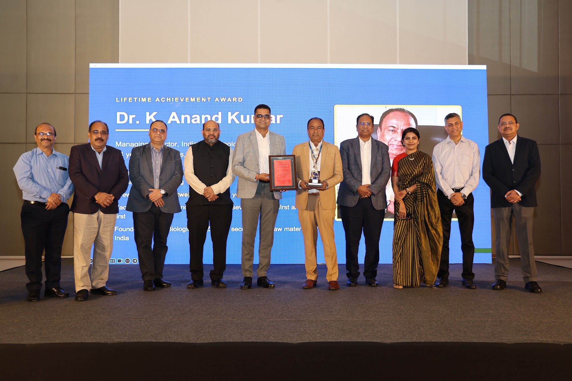 FABA Lifetime Achievement Award Conferred Upon Dr. K. Anand Kumar, Managing Director, Indian Immunologicals Limited